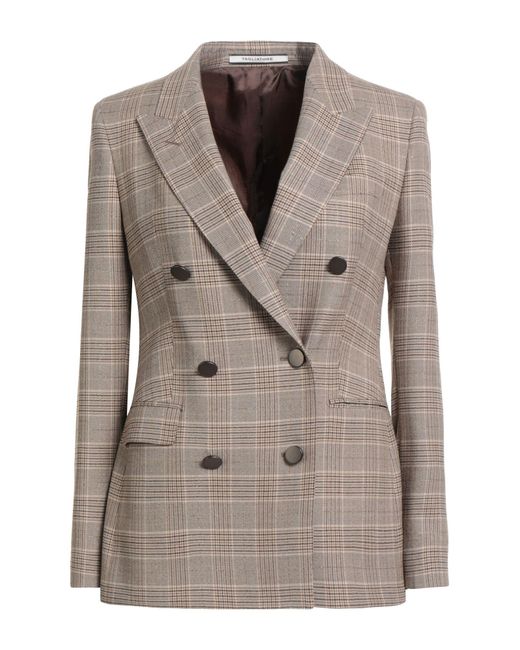 Tagliatore 0205 Gray Blazer Wool, Polyamide, Elastane, Polyester