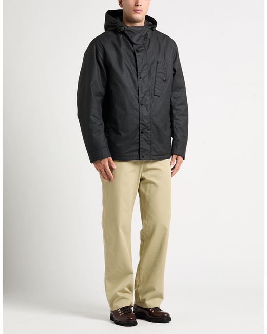 Belstaff Black Coat Polyester, Cotton for men