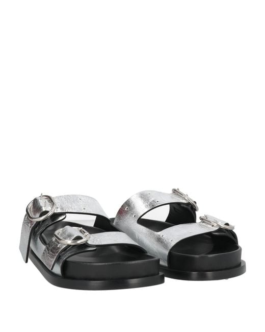 Jil Sander White Sandals Leather