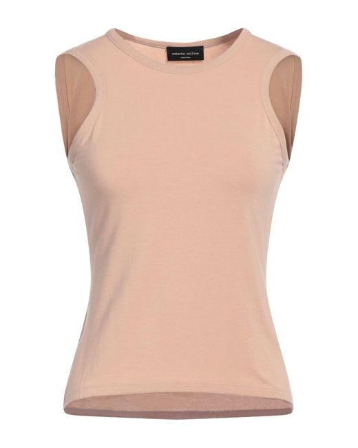 Roberto Collina Pink Top Modal, Cashmere, Elastane