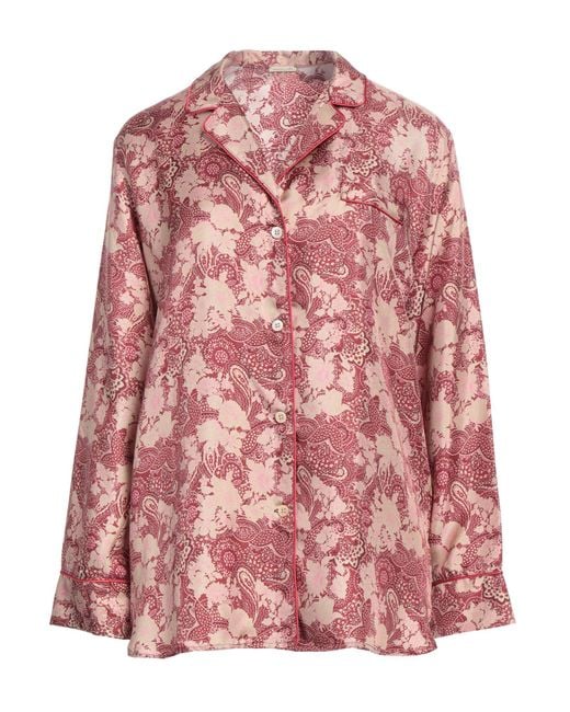 Massimo Alba Pink Shirt Silk