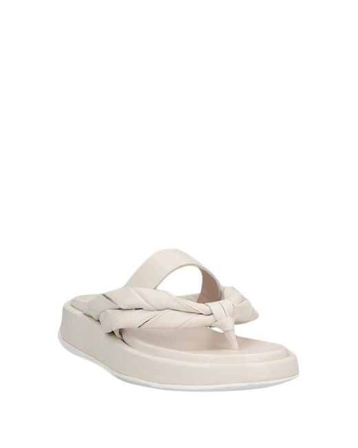 Malloni White Toe Post Sandals