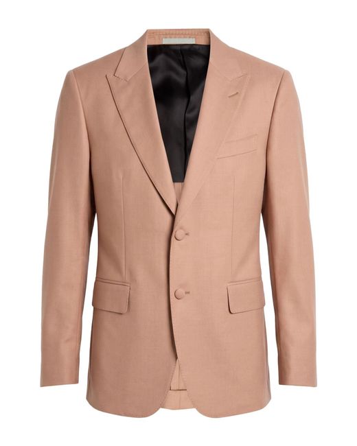 Caruso Natural Camel Blazer Wool for men