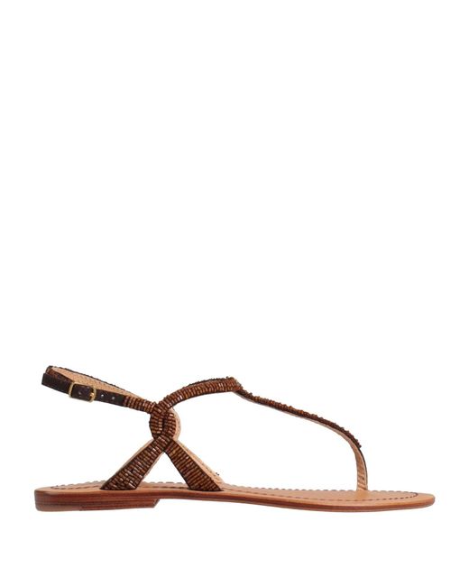 Maliparmi Brown Thong Sandal