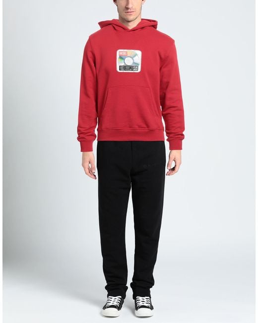 DIESEL Red Sweatshirt for men