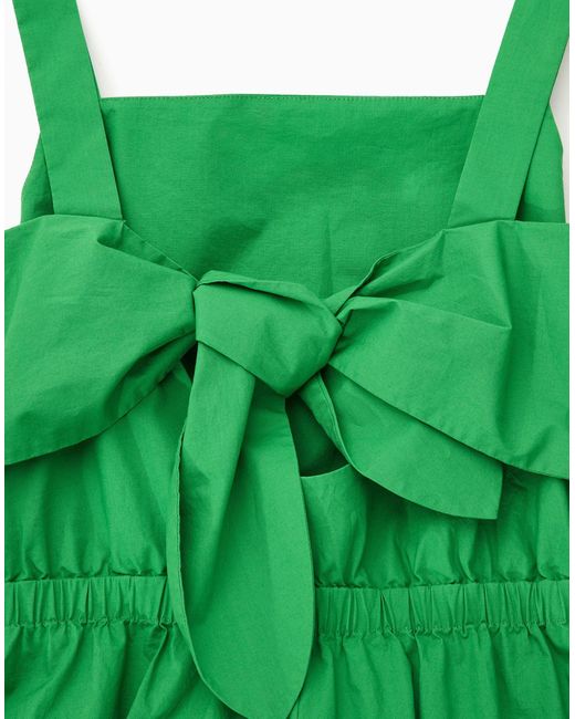 COS Bowback Wideleg Jumpsuit in Green Lyst