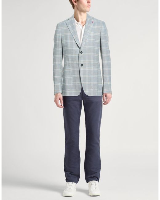 Isaia Blue Blazers for men