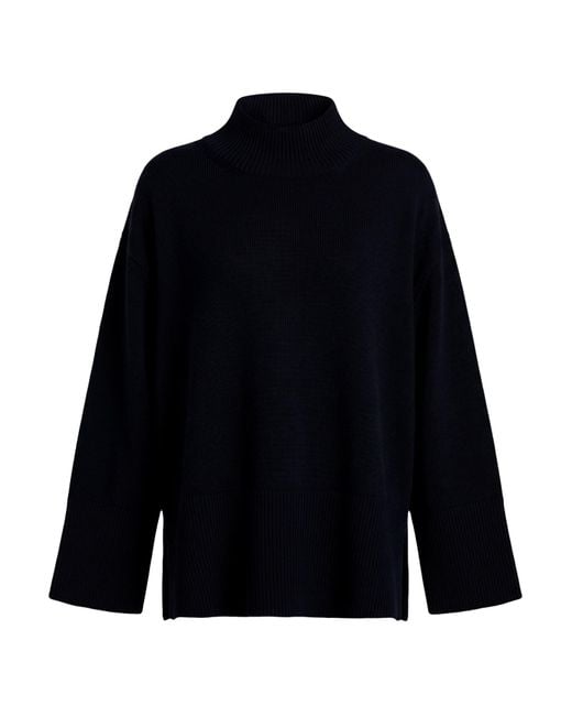 Roberto Collina Blue Turtleneck Merino Wool