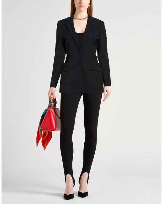 Gaelle Paris Black Blazer Polyester, Elastane