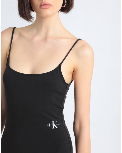 Calvin Klein Black Maxi-Kleid