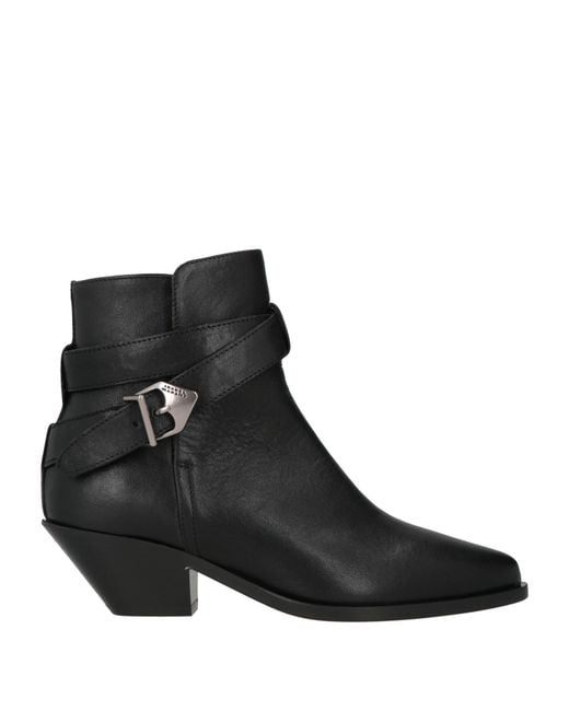 Isabel Marant Black Ankle Boots Calfskin