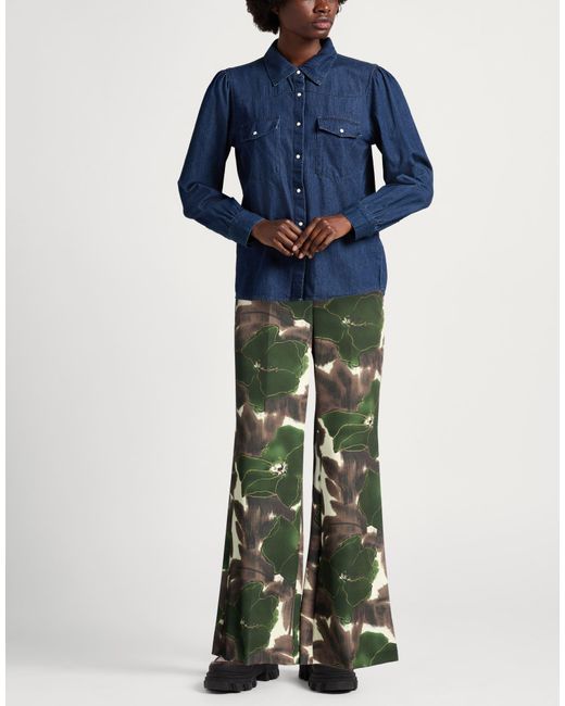 Maliparmi Green Dark Pants Polyester, Elastane