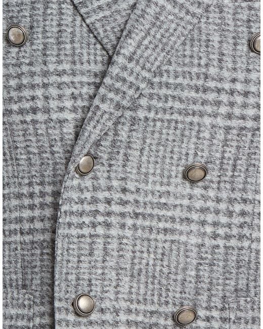 BRERAS Milano Gray Blazer Virgin Wool, Elastane for men