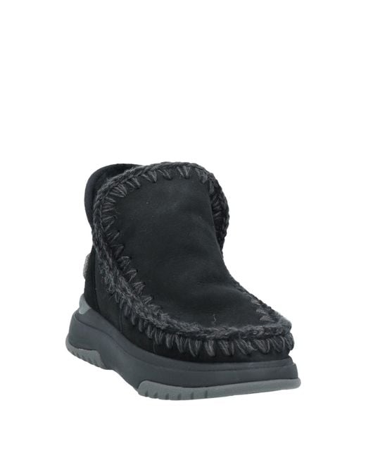 Mou Black Ankle Boots