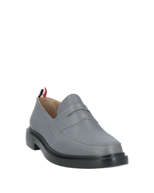 Thom Browne Gray Loafers Leather for men