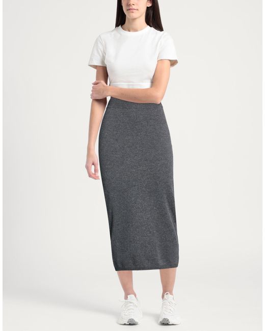 ALESSIA SANTI Gray Midi Skirts