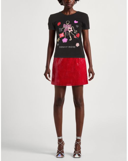 Denny Rose Black Jeans T-Shirt Cotton, Elastane