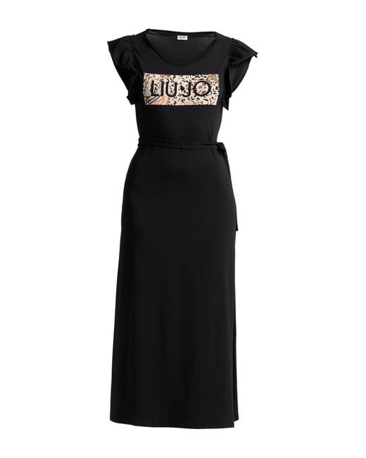 Liu Jo Black Midi-Kleid
