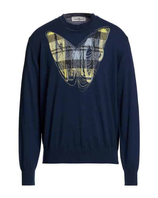 Vivienne Westwood Blue Sweater Cotton, Cashmere for men