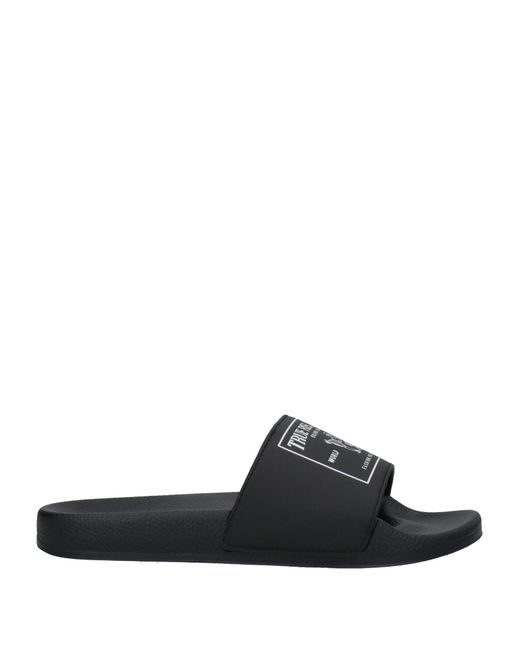 True Religion Black Sandals for men