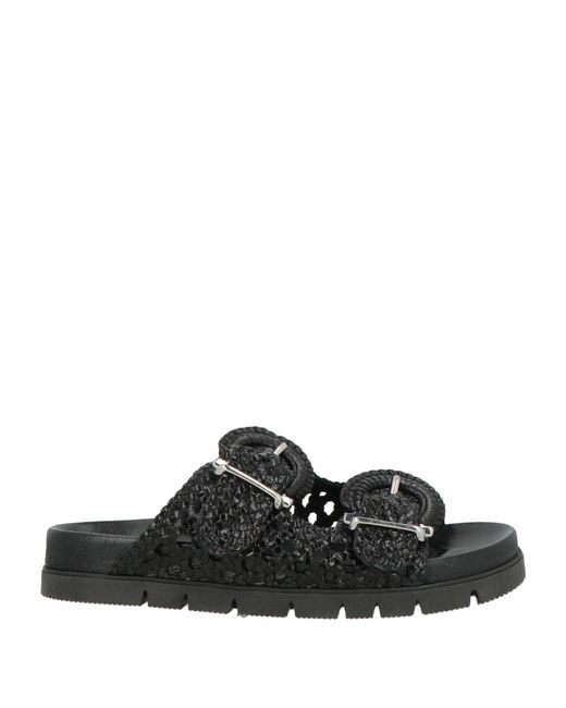 Pons Quintana Black Sandals Leather