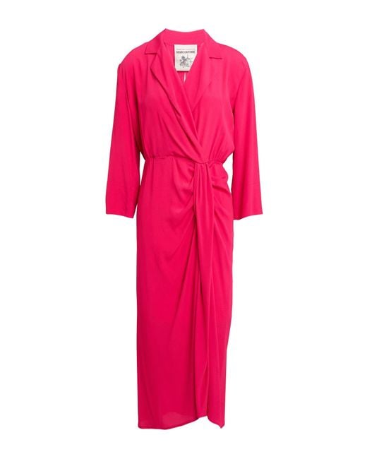 Semicouture Pink Midi-Kleid