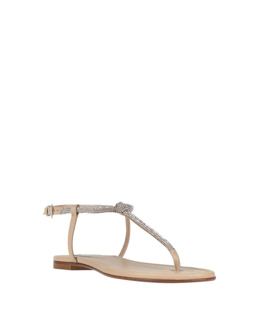 Ninalilou Natural Thong Sandal Leather