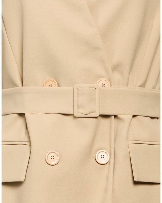 Semicouture Natural Blazer Polyester, Viscose, Elastane