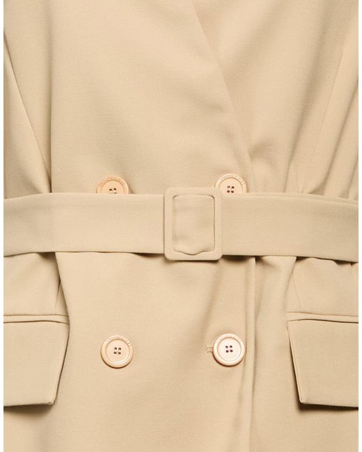 Semicouture Natural Jacket Polyester, Viscose, Elastane