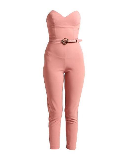 Elisabetta Franchi Pink Blush Jumpsuit Acetate, Elastane