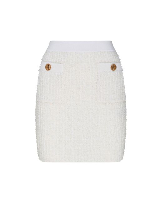 Mini-jupe Elisabetta Franchi en coloris White