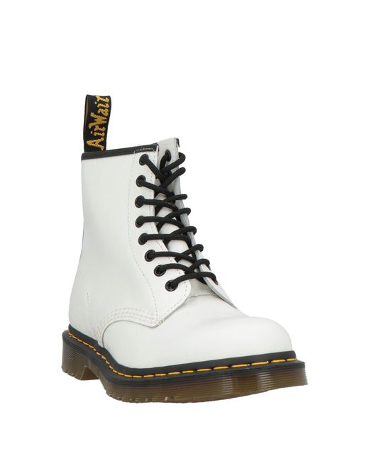 Dr. Martens White Ankle Boots