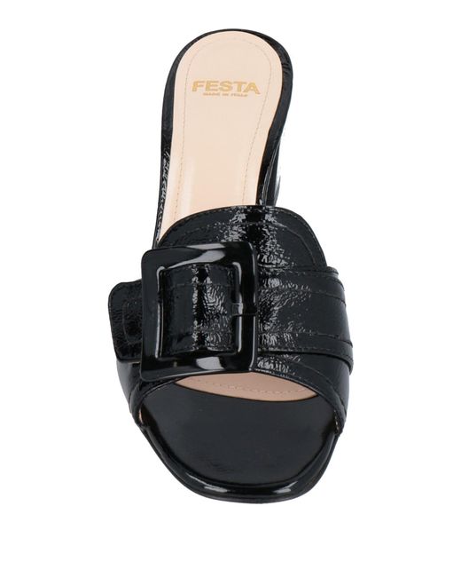 Roberto Festa Black Sandals