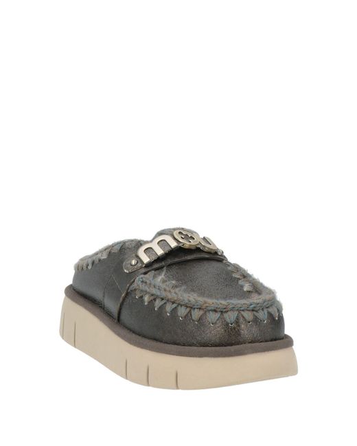 Mou Gray Mules & Clogs