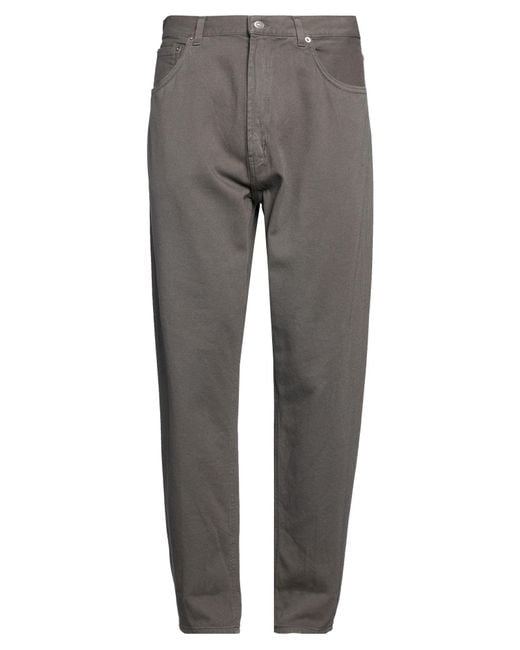 Dondup Gray Pants Cotton, Viscose, Wool for men
