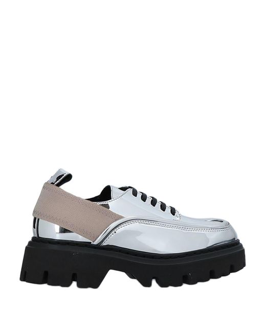 N°21 White Lace-Up Shoes Soft Leather