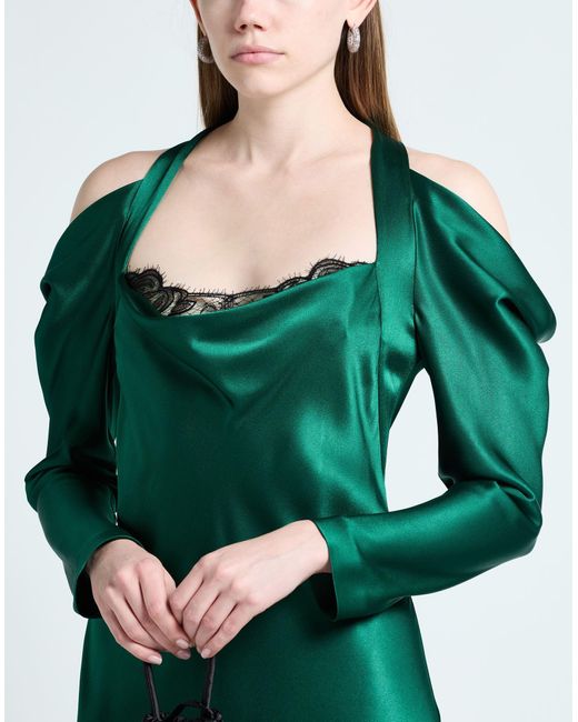 Alberta Ferretti Green Maxi Dress