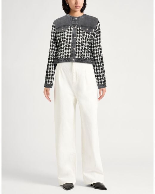 Liu Jo Black Jacket Polyester, Cotton