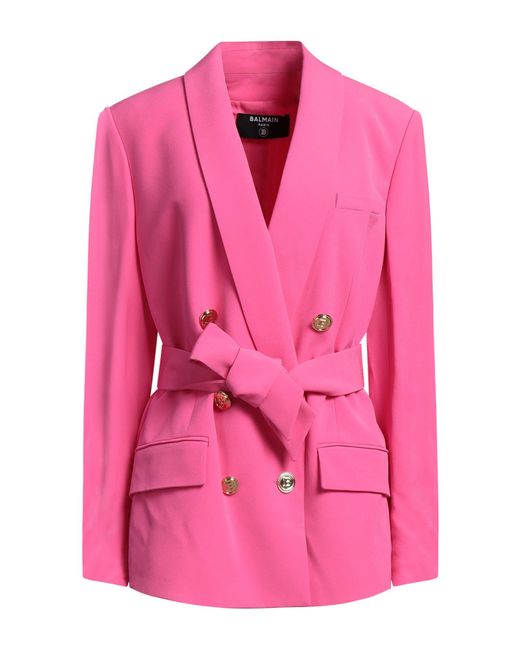 Balmain Pink Suit Jacket