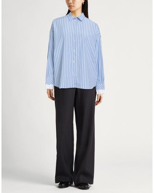 Gaelle Paris Blue Light Shirt Cotton, Polyester