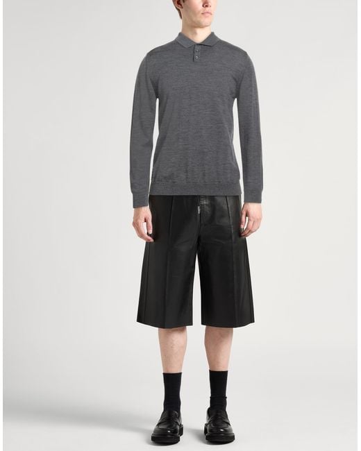 Daniele Fiesoli Gray Sweater Merino Wool for men
