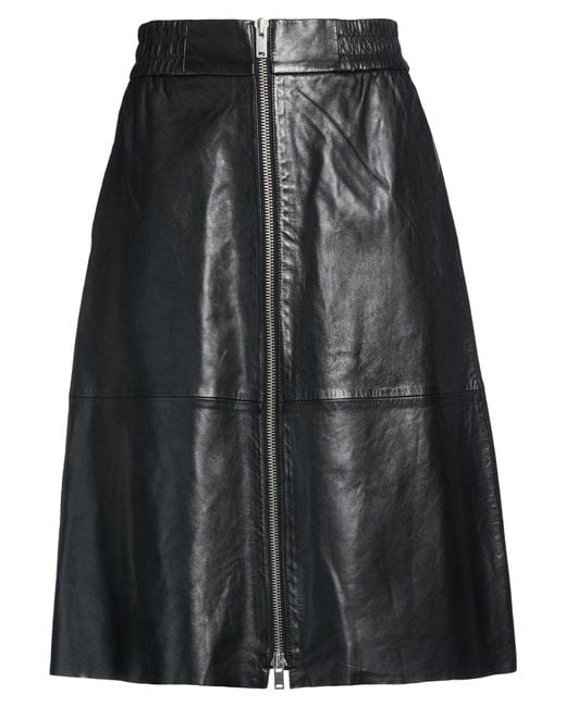 Ba&sh Black Midi Skirt