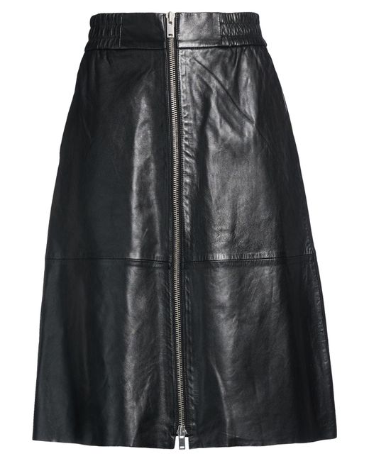 Ba&sh Black Midi Skirt