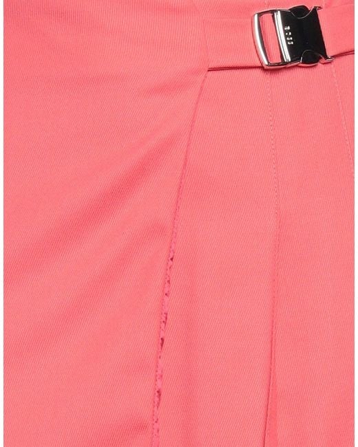 Boss Pink Mini Skirt Wool, Polyester, Elastane