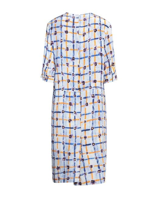 Marni White Light Midi Dress Silk