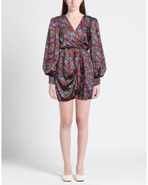 VANESSA SCOTT Blue Mini Dress Polyester