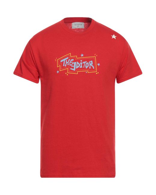 Saucony Red T-Shirt Cotton for men