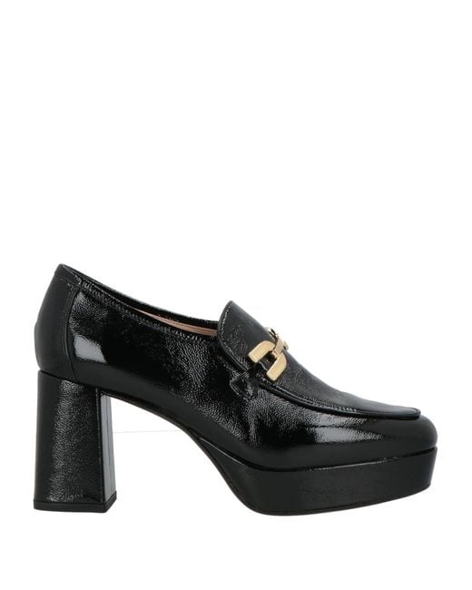 Unisa Black Loafers Leather