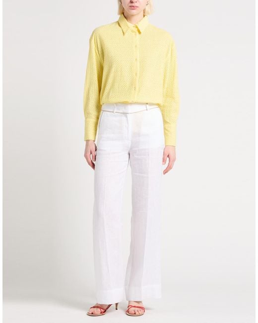 ToneT White Pants Linen
