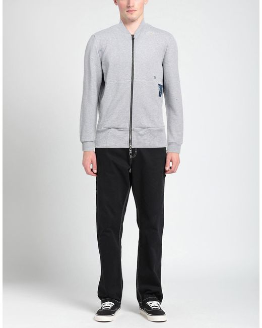 PMDS PREMIUM MOOD DENIM SUPERIOR Gray Sweatshirt Cotton for men